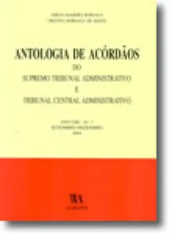 Antologia de Acórdãos do STA e TCA - Ano VIII - N.º 1, Setembro-Dezembro 2004