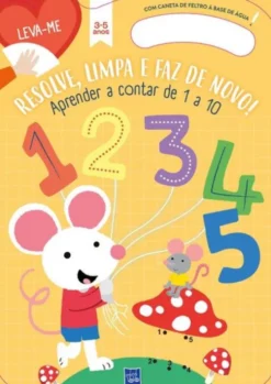 Aprender a Contar de 1 a 10 - Amarelo 3-5 Anos