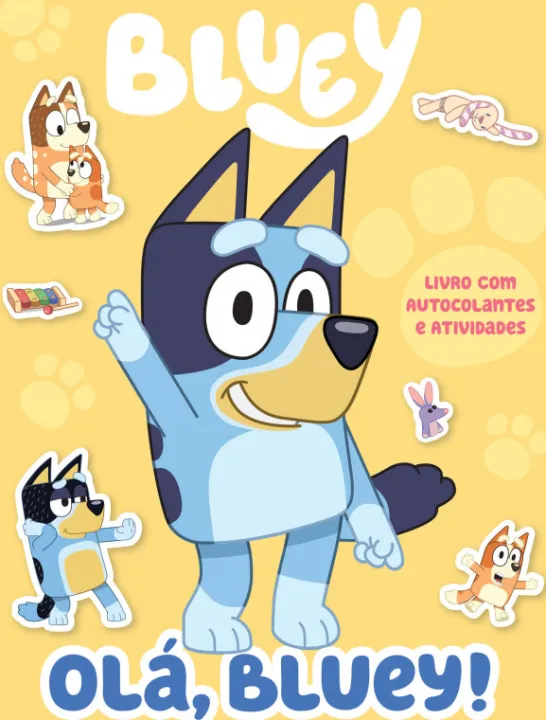 Bluey - Olá, Bluey! - Livro com Autocolantes