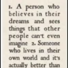 BOOKMARK - DREAMER