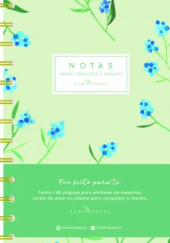 Caderno Hortênsias (Argolas)