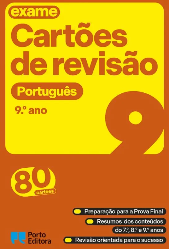 Cartões de Revisão - Livro Português - 9.º Ano