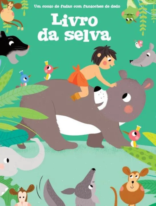 Conto De Fadas Com Fantoches De Dedos - Livro da Selva