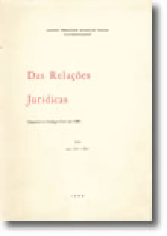 Das Relacoes Juridicas III