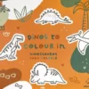 Dinos to Colour In - Dinossauros para Colorir