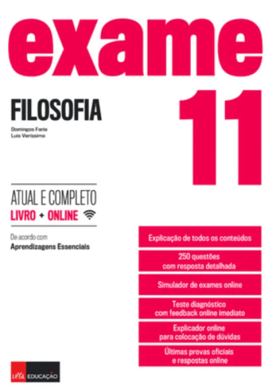 Exame Filosofia 11.º Ano