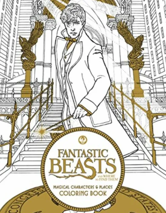 Fantastic Beasts and Where to Find Them: Magical Characters and Places Coloring Book