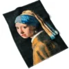 Johannes Vermeer - Knitted Tea Towel - Girl with a Pearl Earring - Size EU 40 x 60cm