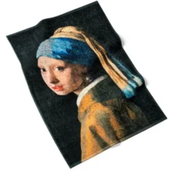 Johannes Vermeer - Knitted Tea Towel - Girl with a Pearl Earring - Size EU 40 x 60cm
