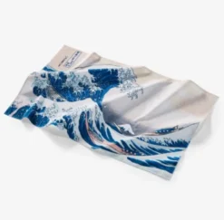 Katsushika Hokusai - Knitted Tea Towel - Great Wave - Size EU 40 x 60 cm