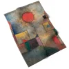 Paul Klee - Knitted Tea Towel - Red Ballon - Size EU 40 x 60 cm