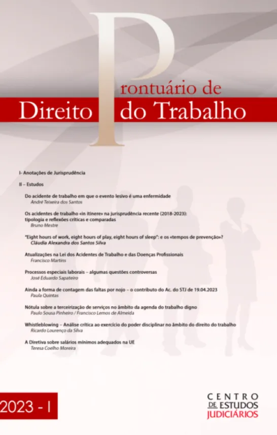Prontuário de Direito do Trabalho I 2023