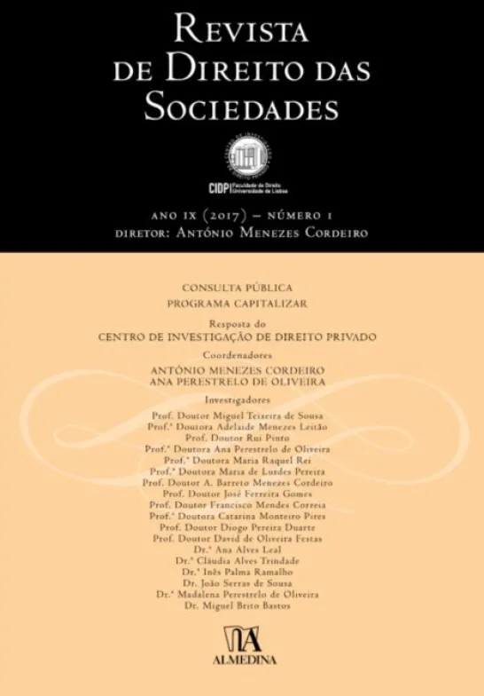 Revista de Direito das Sociedades, Ano IX (2017) - Número 1