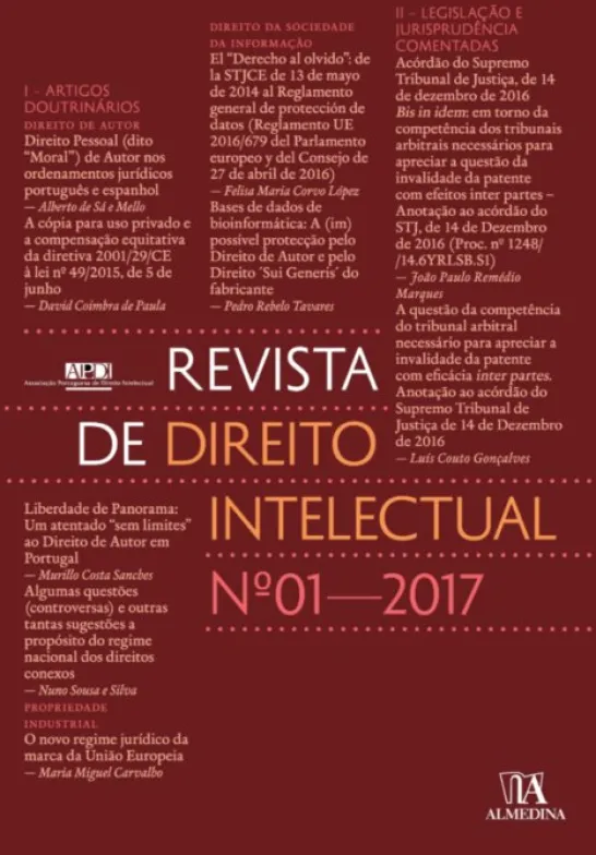 Revista de Direito Intelectual n.º 1 - 2017