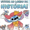 Stitch ao Longo da História! - Livro para Colorir